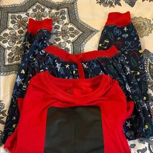 Red and Blue Holiday Pajama Set